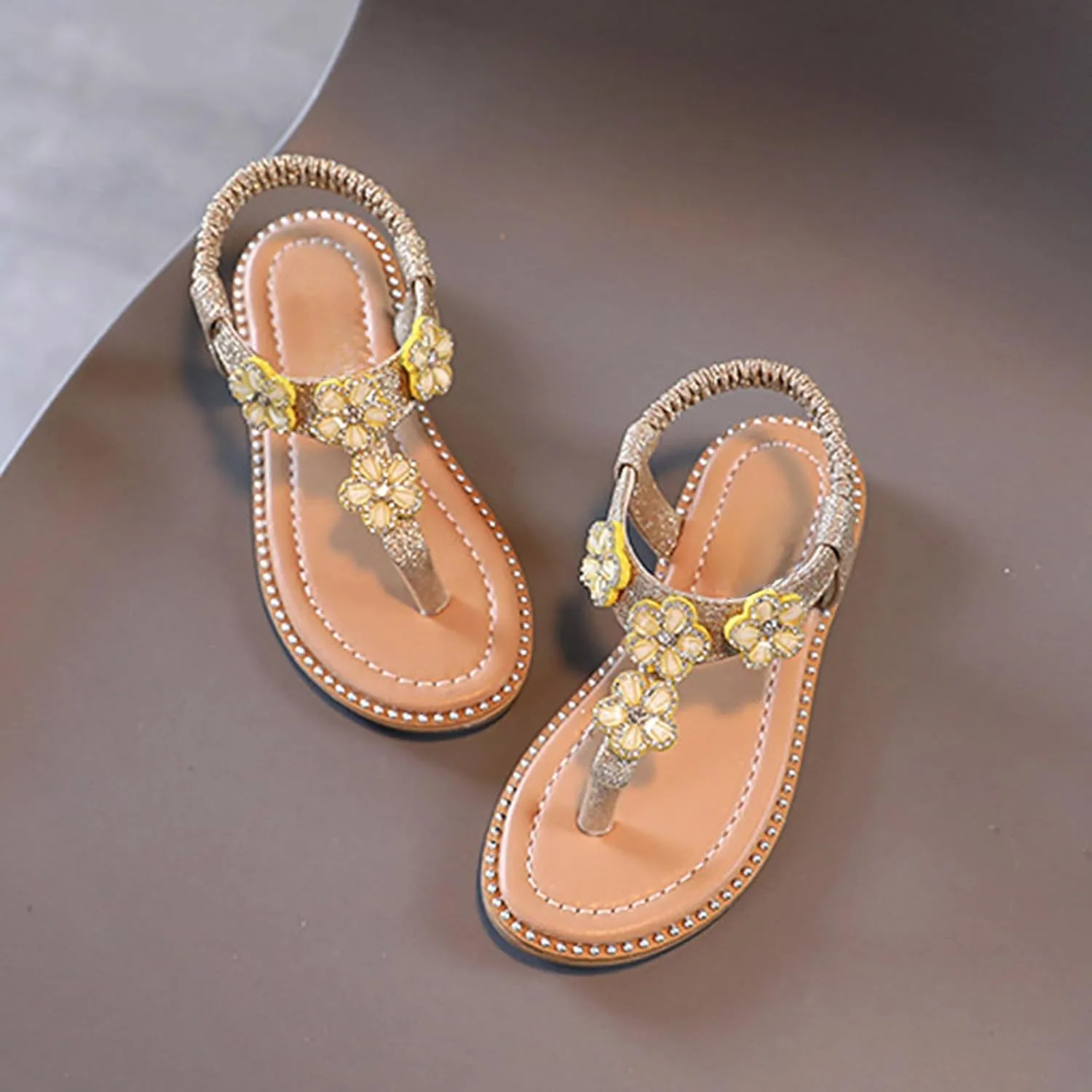 Sandals Shoe for Big Kid Summer Children's Princess Shoes Baby Medium And Large Children's Soft Sole Fashionable Beach Sandals
