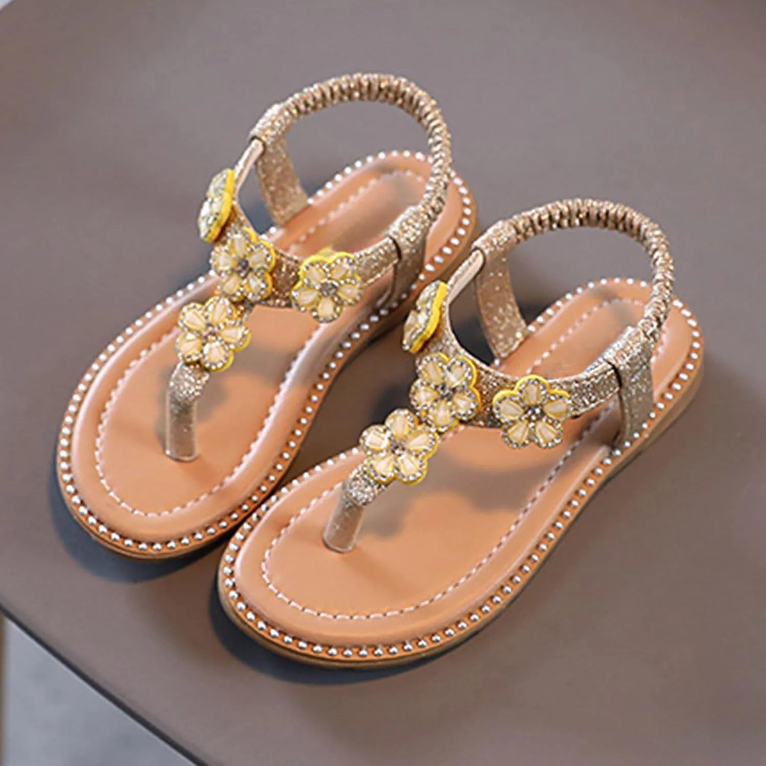 Sandals Shoe for Big Kid Summer Children's Princess Shoes Baby Medium And Large Children's Soft Sole Fashionable Beach Sandals