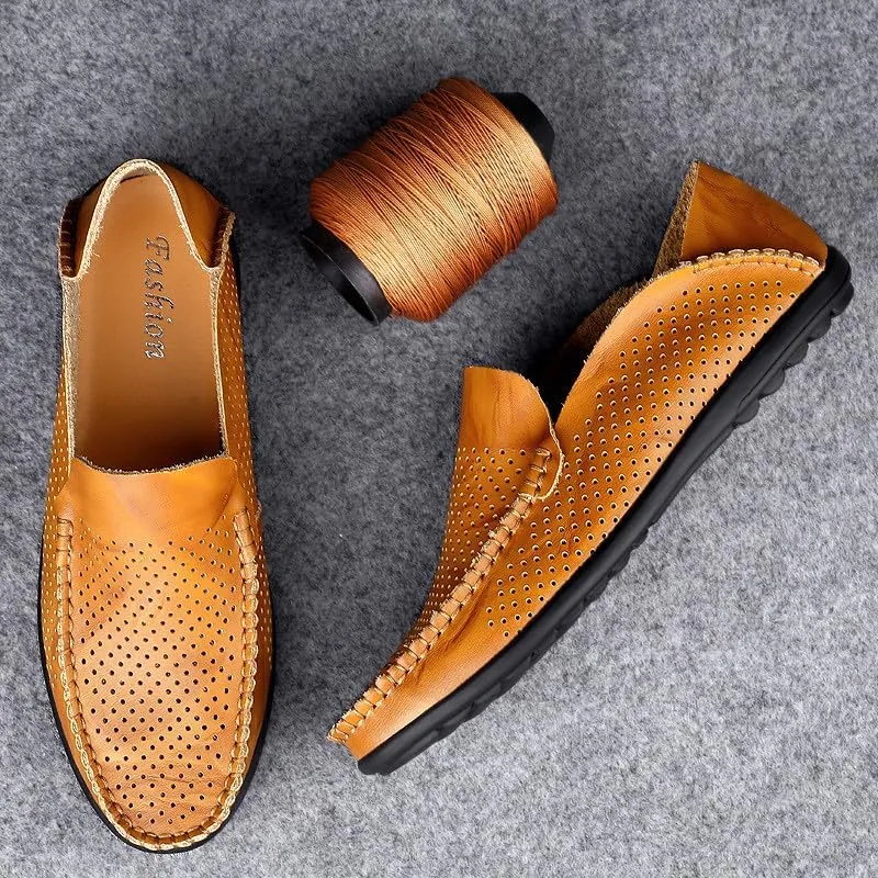 Santimon Men's Loafers Casual Slip On Shoes Soft Mules for Men Lightweight Flat Driving Boat Shoes