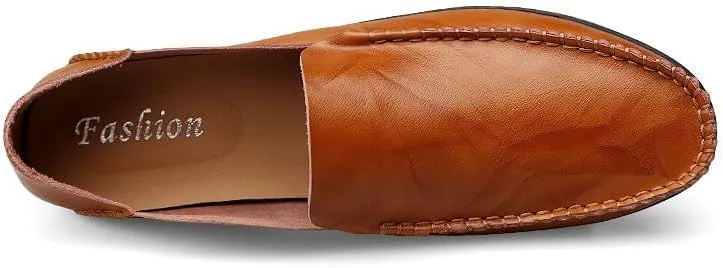 Santimon Men's Loafers Casual Slip On Shoes Soft Mules for Men Lightweight Flat Driving Boat Shoes