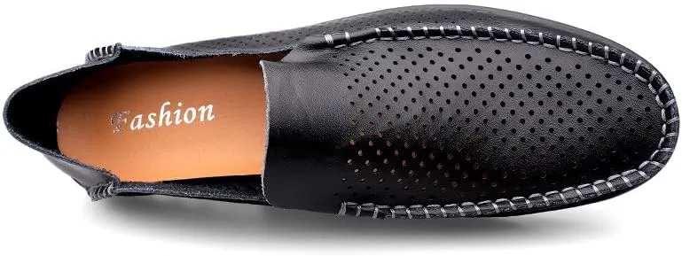 Santimon Men's Loafers Casual Slip On Shoes Soft Mules for Men Lightweight Flat Driving Boat Shoes