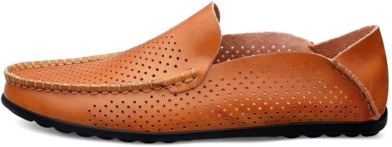 Santimon Men's Loafers Casual Slip On Shoes Soft Mules for Men Lightweight Flat Driving Boat Shoes