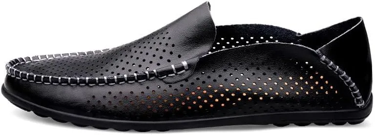 Santimon Men's Loafers Casual Slip On Shoes Soft Mules for Men Lightweight Flat Driving Boat Shoes