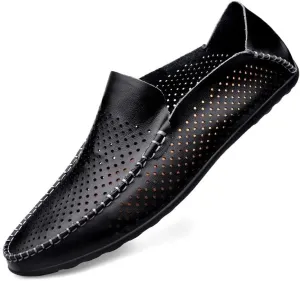 Santimon Men's Loafers Casual Slip On Shoes Soft Mules for Men Lightweight Flat Driving Boat Shoes
