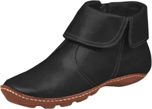 SBGMoSJ Black Leather Ankle Boots for Women Chunky Heel Wide Width Open Toe Booties for Women Low Heel Womens Leather Ankle Boots Heel Brown Leather Wedges for Women Ankle Boot Women