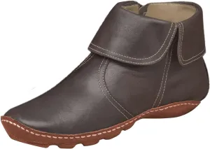 SBGMoSJ Black Leather Ankle Boots for Women Chunky Heel Wide Width Open Toe Booties for Women Low Heel Womens Leather Ankle Boots Heel Brown Leather Wedges for Women Ankle Boot Women