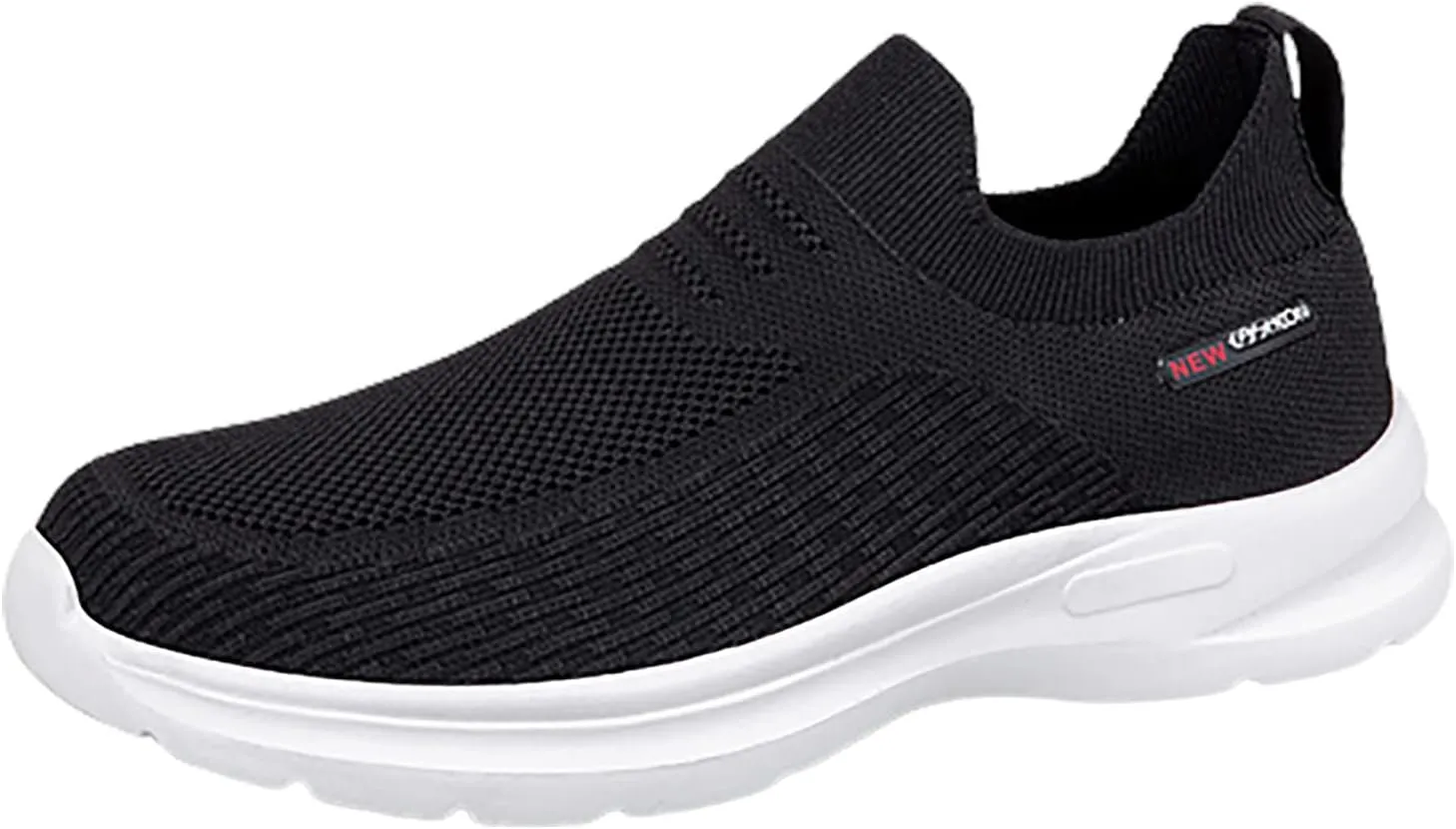 SBGMoSJ Womens High Top Sneakers Black and White Women's Fashion Sneakers Slip Ons Cute Black Sneakers for Women Dressy Womens Sneakers Wide Width Size 11 Wide Slip On Shoes for Women