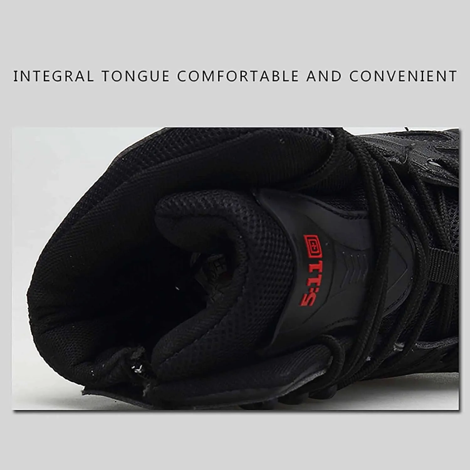 Side Zipper Desert Jungle Boots, Water Proof Tactical Military Mens Outdoor Boot with Sports Socks Durable Army Combat Boots Comfortable Work Boots