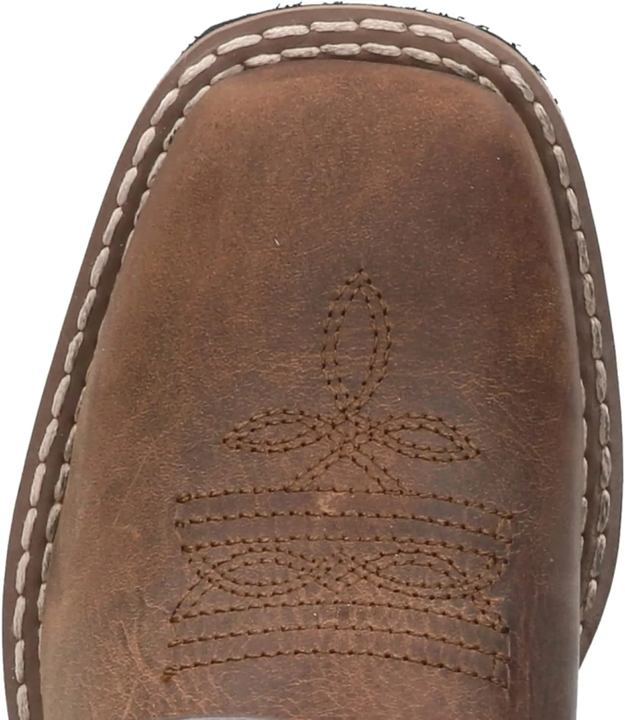 Smoky Toddler's Stars and Stripes Patriotic Western Cowboy Boots - Vintage Brown
