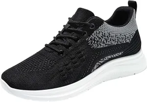 Sneakers for Men Work Shoes Women Women's Loafer Flat Round Toe Slip On Casual Black Loafers Women Comfortable Platform Sneakers for Women Black
