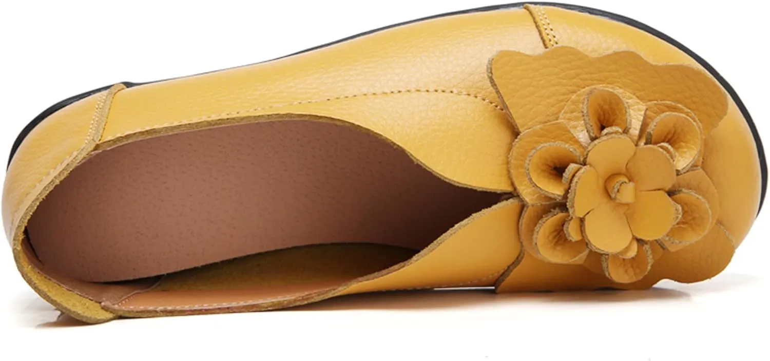 Solaud Women's Comfortable Loafers Soft Slip on Casual Round Toe Moccasins Driving Flats Work Walking Shoes
