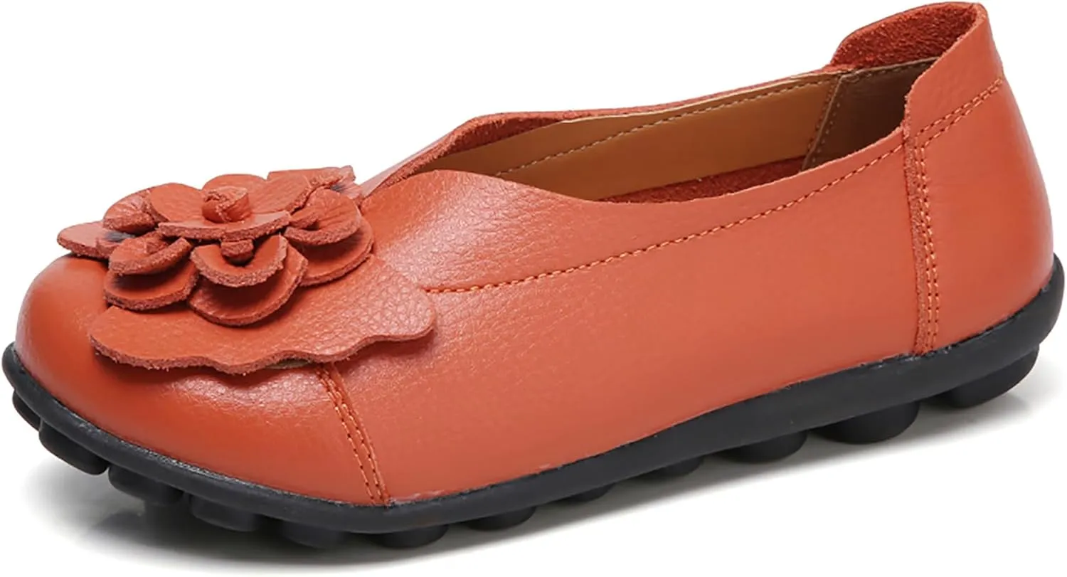 Solaud Women's Comfortable Loafers Soft Slip on Casual Round Toe Moccasins Driving Flats Work Walking Shoes