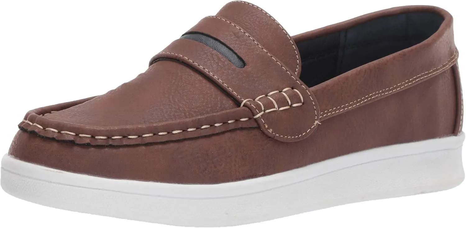 Steve Madden Boy's BSHARPER Loafer, Brown, 7 M US Big Kid