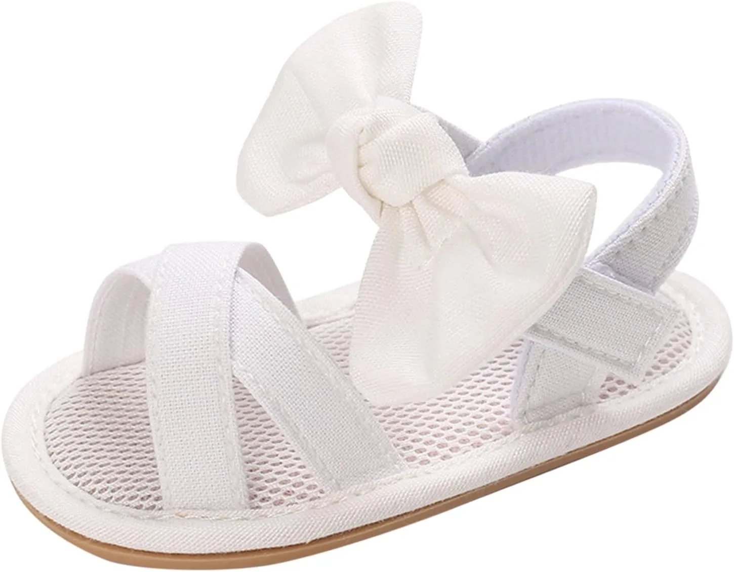 Summer Children Baby Toddler Shoes Girls Sandals Flat Bottom Light Open Toe Solid Color Bow Back Black Ballet Shoes