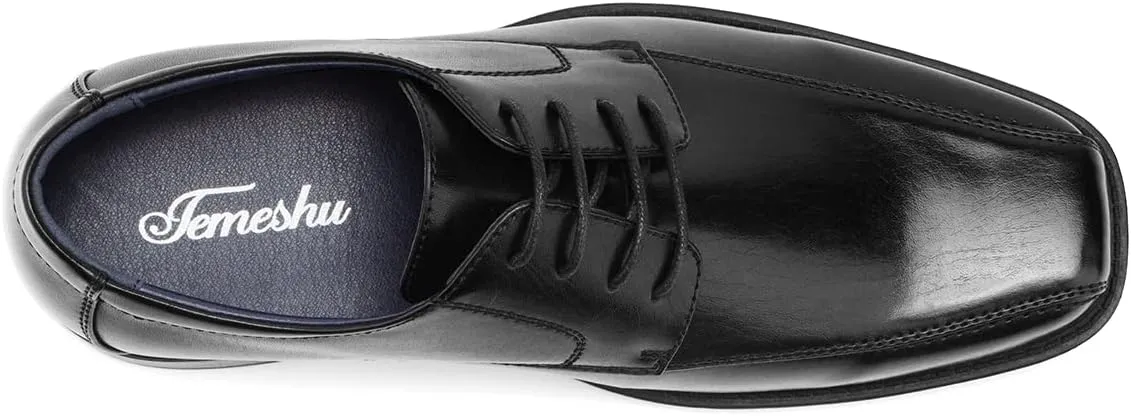 Temeshu Men's Oxford Classic Dress Shoes Casual Business Formal Lace up Shoes Lightweight DS11