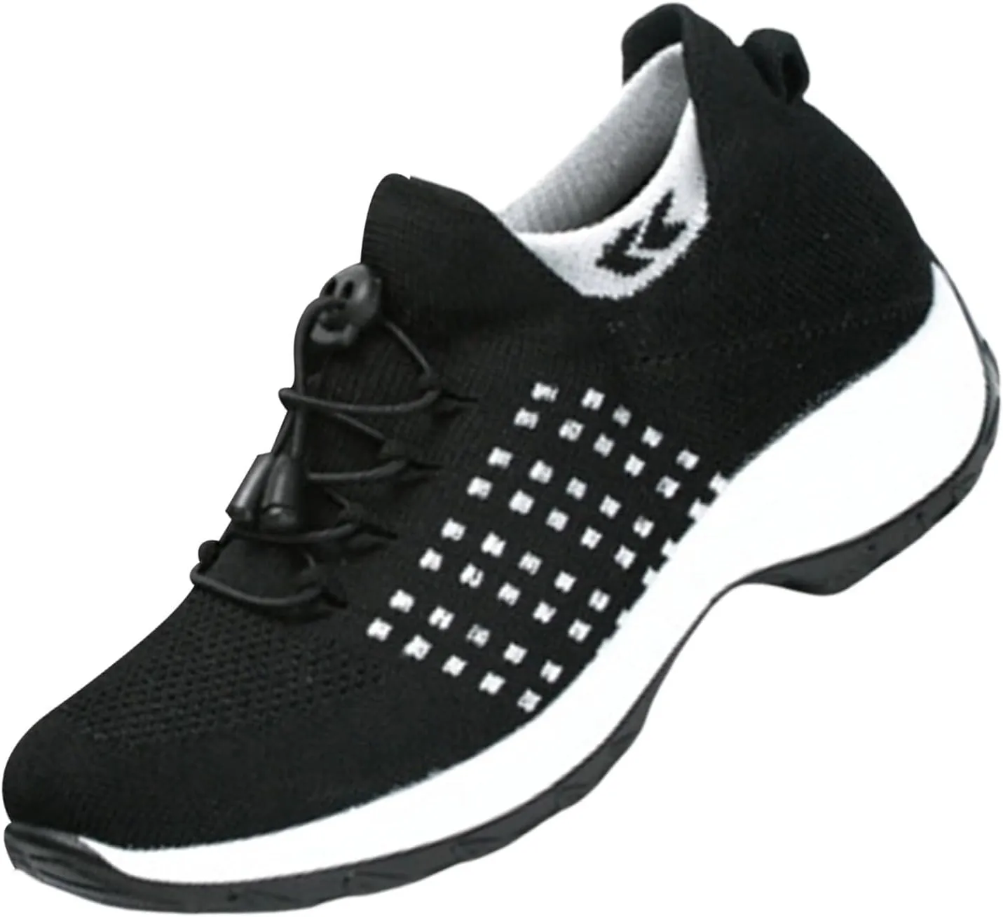 Tennis Shoes Womens Walking Sneakers for Women Black Loafers Women Closed Toe Indoor and Outdoor Christmas Tennis Shoes Comfortable Dressy Slip on