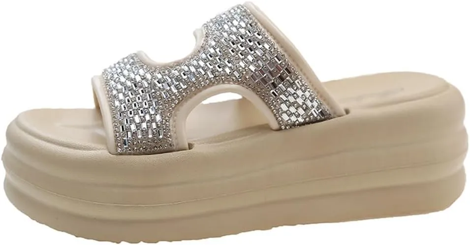 Thick Soled Sandals for Women Soft Sole for Comfortable Girls Sandals for Women Flat Sole for Versatility(37)