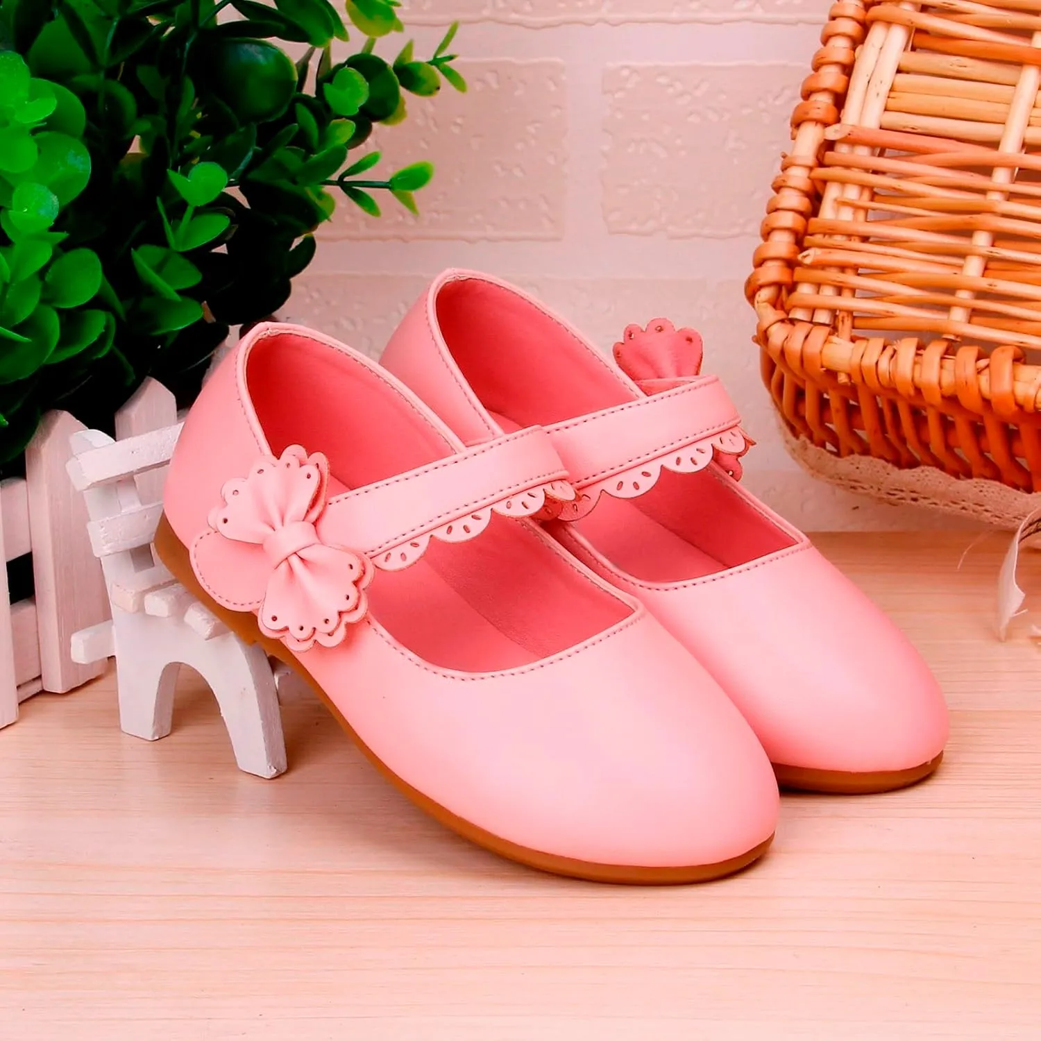 Toddler Dress Shoes Flower Girl Shoes for Weeding Toddler Casual Mary Jane Shoes Soft Sole Ballet Flat for Walking