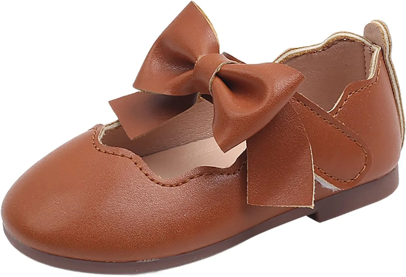 Toddler Dress Shoes Girls Bowknot Princess Flower Girl Wedding Party Formal Mary Jane Shoes for Kids Dance Sandals