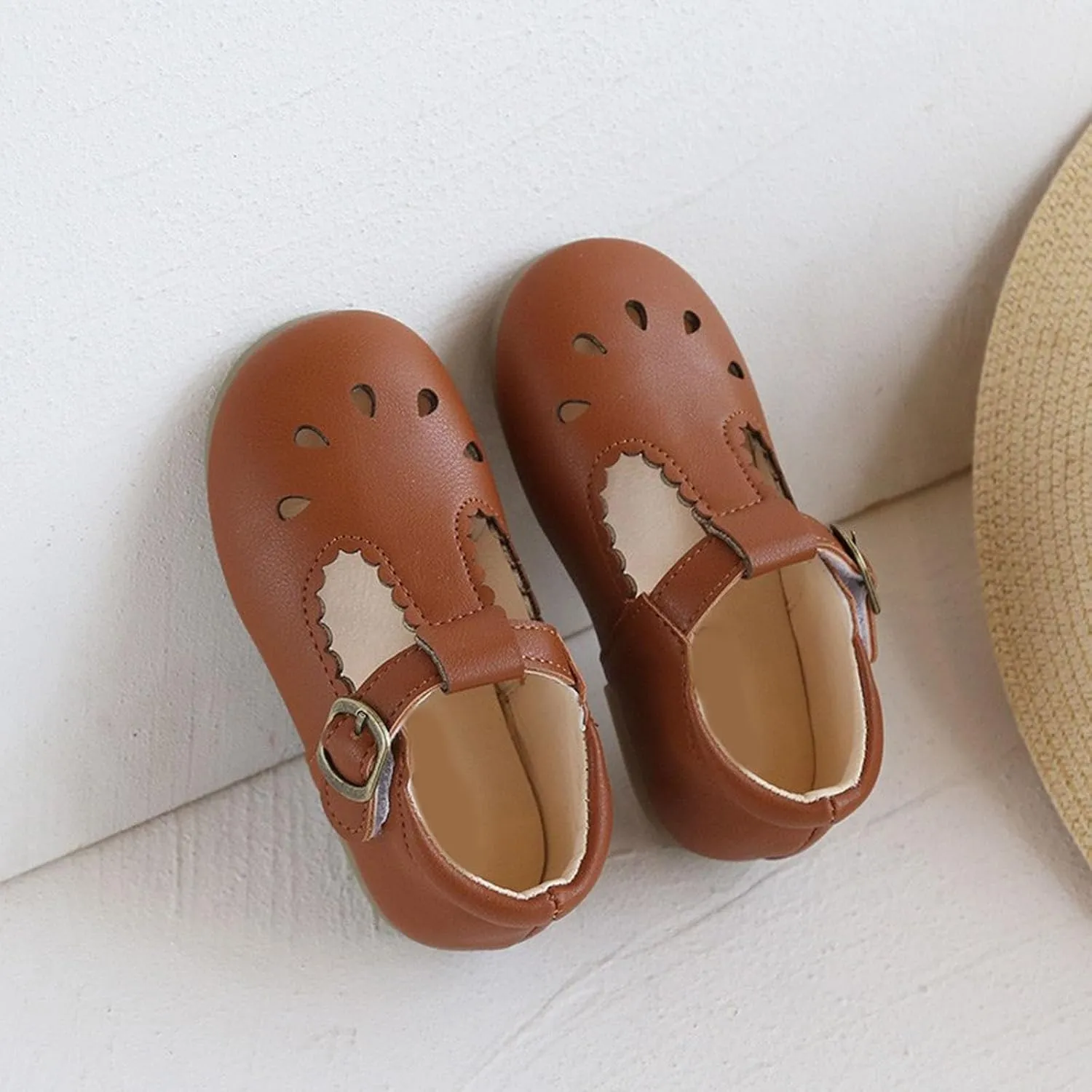 Toddler Leather Loafers Sandals Beach Casual Pool Slide Shoes Baby Infant Summer Soft Flat Casual Cr𝐢b Shoes Slip On