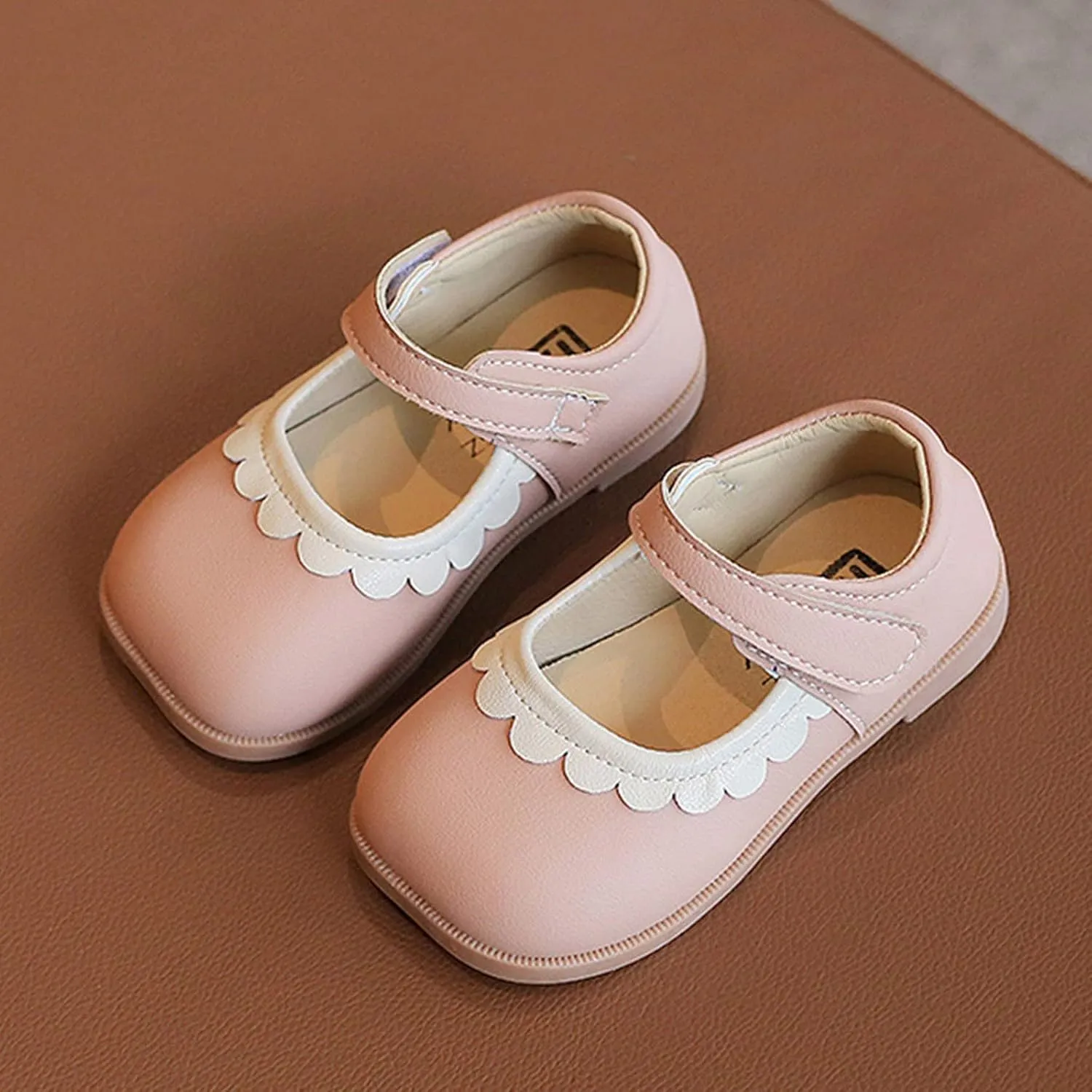 Toddler Sandals Summer And Autumn Girls Boots Cute Flat Solid Color Lace Hook Loop Casual Comfortable Casual Dress Shoe