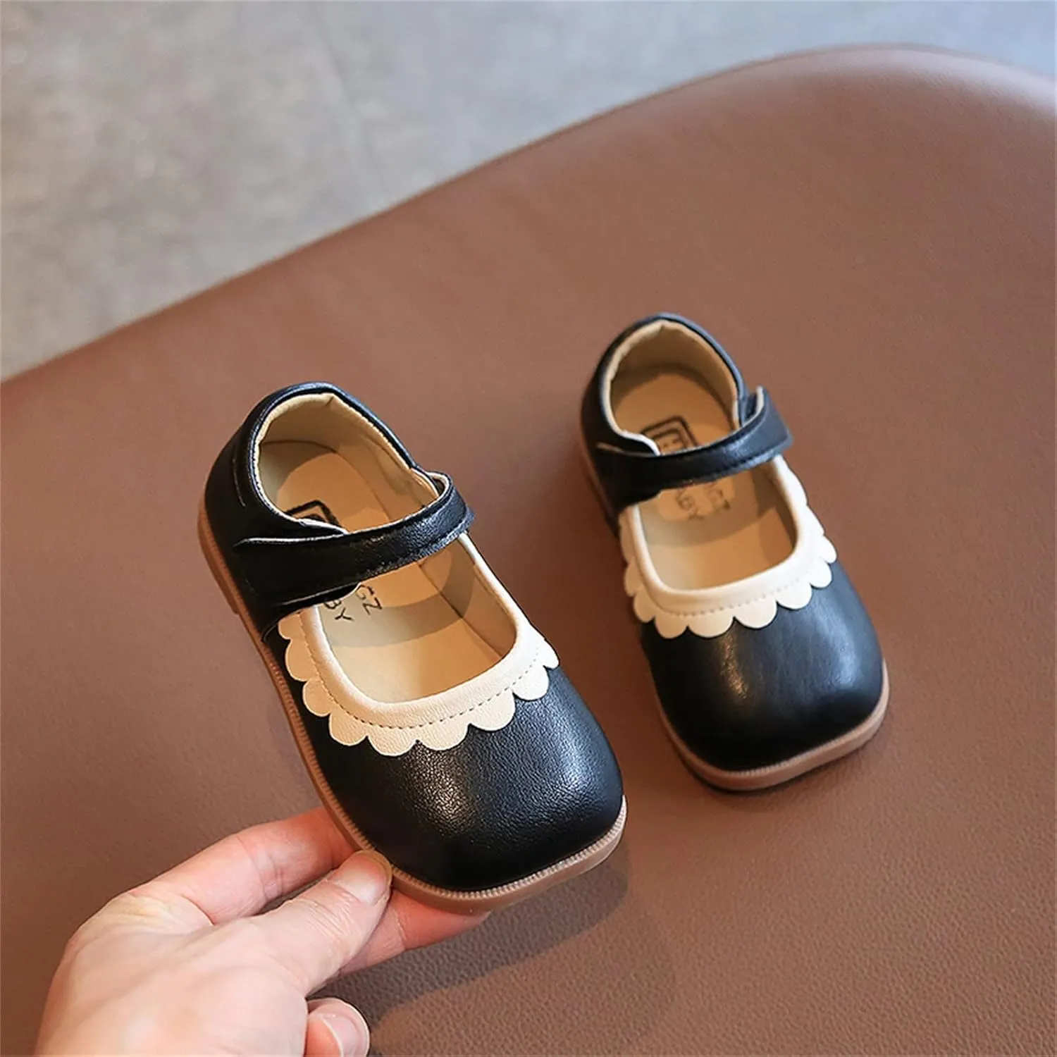 Toddler Sandals Summer And Autumn Girls Boots Cute Flat Solid Color Lace Hook Loop Casual Comfortable Casual Dress Shoe
