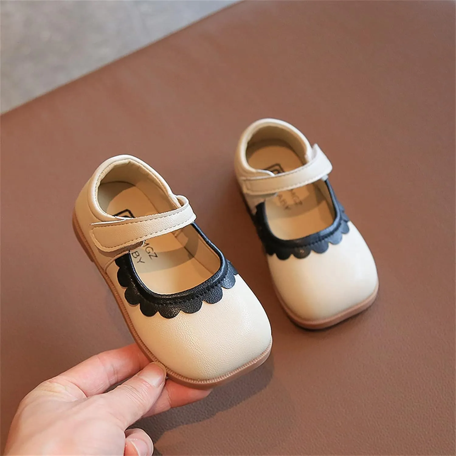 Toddler Sandals Summer And Autumn Girls Boots Cute Flat Solid Color Lace Hook Loop Casual Comfortable Casual Dress Shoe