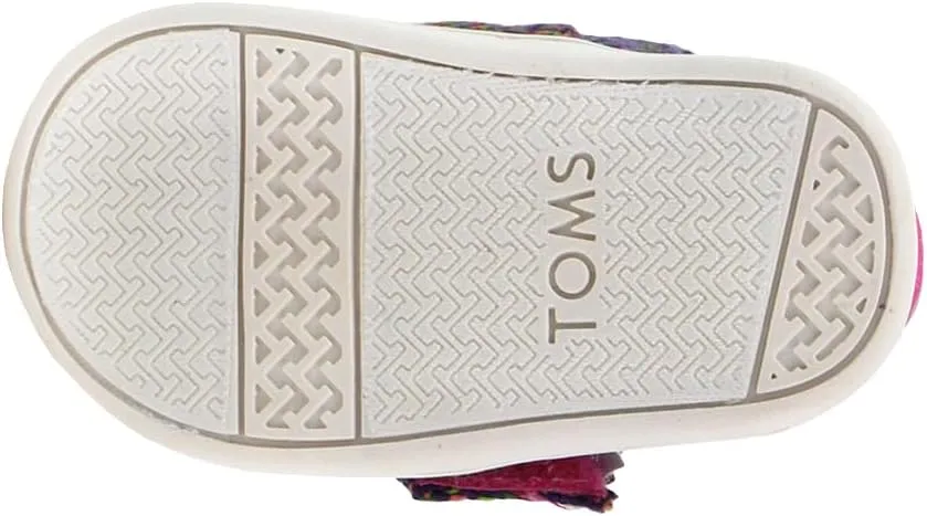 TOMS Infant Girls Alpargata Slip On Flats Casual - Blue, Pink