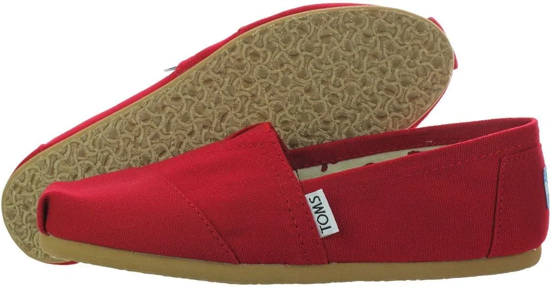 Toms Women's Canvas Classic Red 001001B07-RED