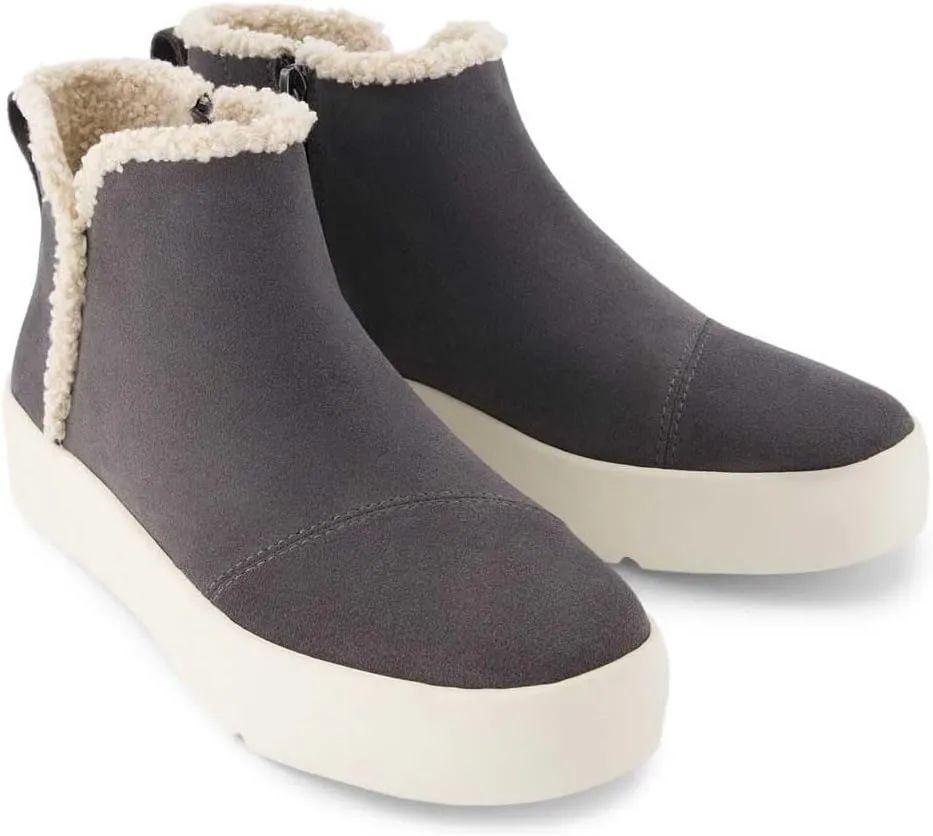 TOMS Womens Verona Mid Zippered Round Toe Casual Boots Ankle - Brown