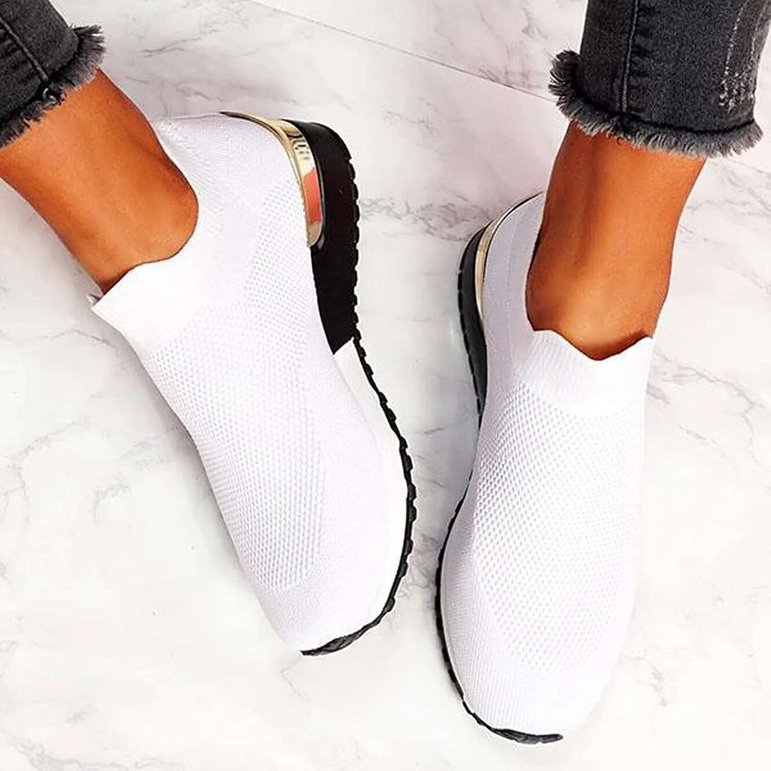 Trail Running Shoes Women Orthopedic Shoes for Women Wide Width Dressy Black Dress Shoes for Women Wide Womens Walking Shoes Slip On Sneakers Wide Width Zapatos para Trabajo De Mujer