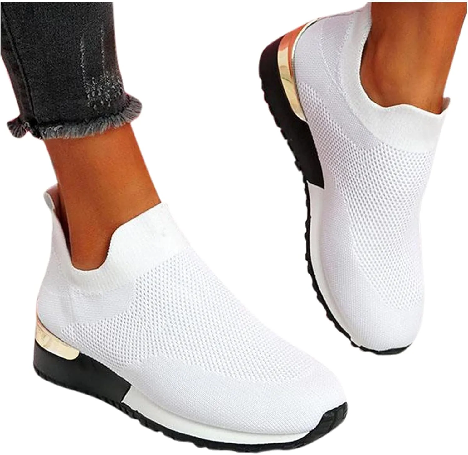 Trail Running Shoes Women Orthopedic Shoes for Women Wide Width Dressy Black Dress Shoes for Women Wide Womens Walking Shoes Slip On Sneakers Wide Width Zapatos para Trabajo De Mujer