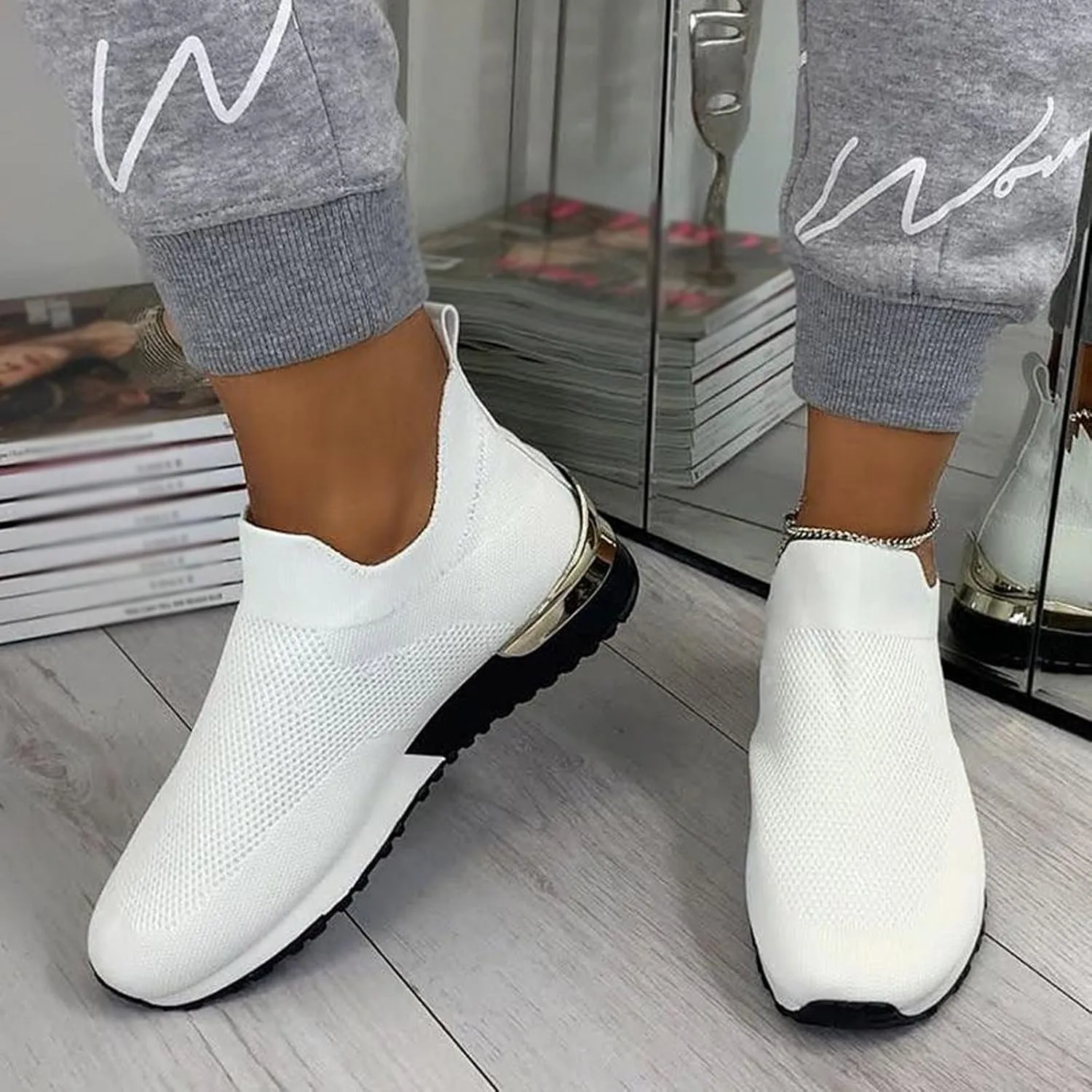 Trail Running Shoes Women Orthopedic Shoes for Women Wide Width Dressy Black Dress Shoes for Women Wide Womens Walking Shoes Slip On Sneakers Wide Width Zapatos para Trabajo De Mujer