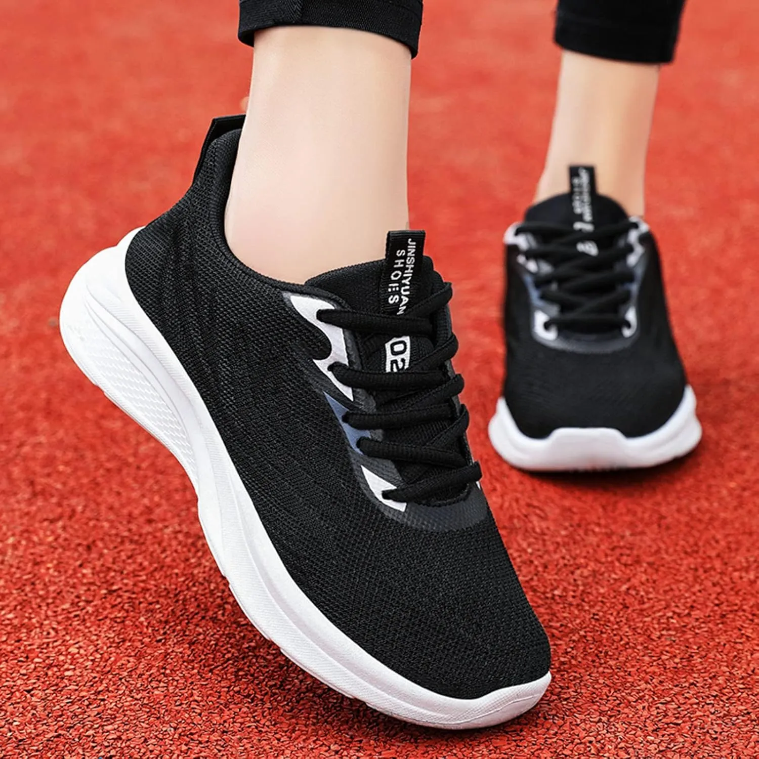 Trendy Wedge Sneakers for Women 2023 Women Slip On Tennis Shoes Size 8 Black Non Slip Shoes for Women Back Support White Sneakers for Women Platform Heel Zapatos CóModos para Mujer Embarazada