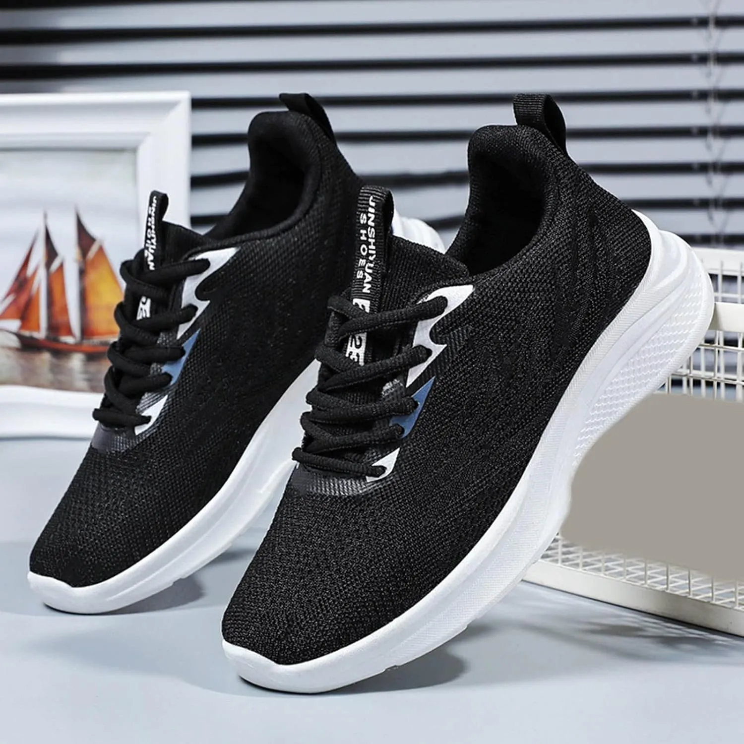 Trendy Wedge Sneakers for Women 2023 Women Slip On Tennis Shoes Size 8 Black Non Slip Shoes for Women Back Support White Sneakers for Women Platform Heel Zapatos CóModos para Mujer Embarazada