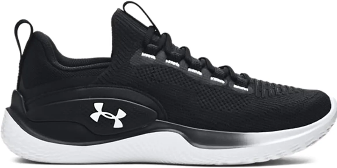 Under Armour Mens Flow Dynamic Synthetic Textile Black Black Trainers 9.5 US
