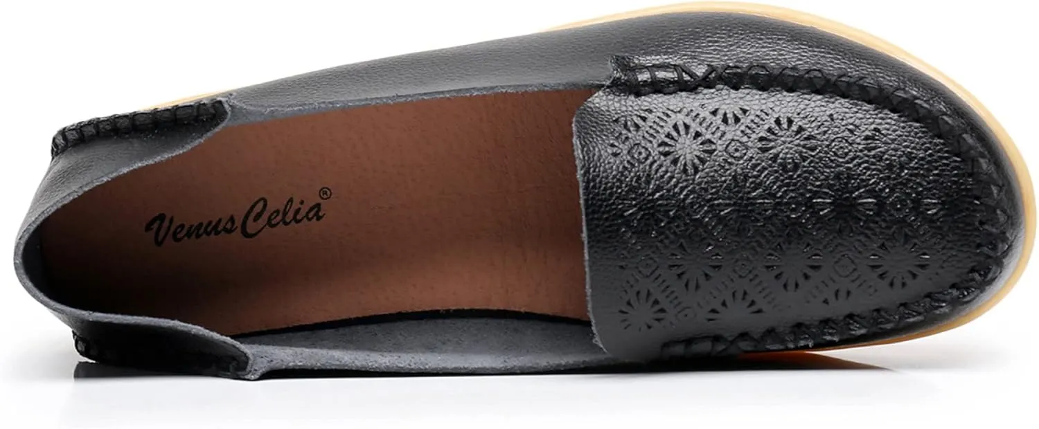 VenusCelia Women's Adequate Comfort Walking Flat Loafer