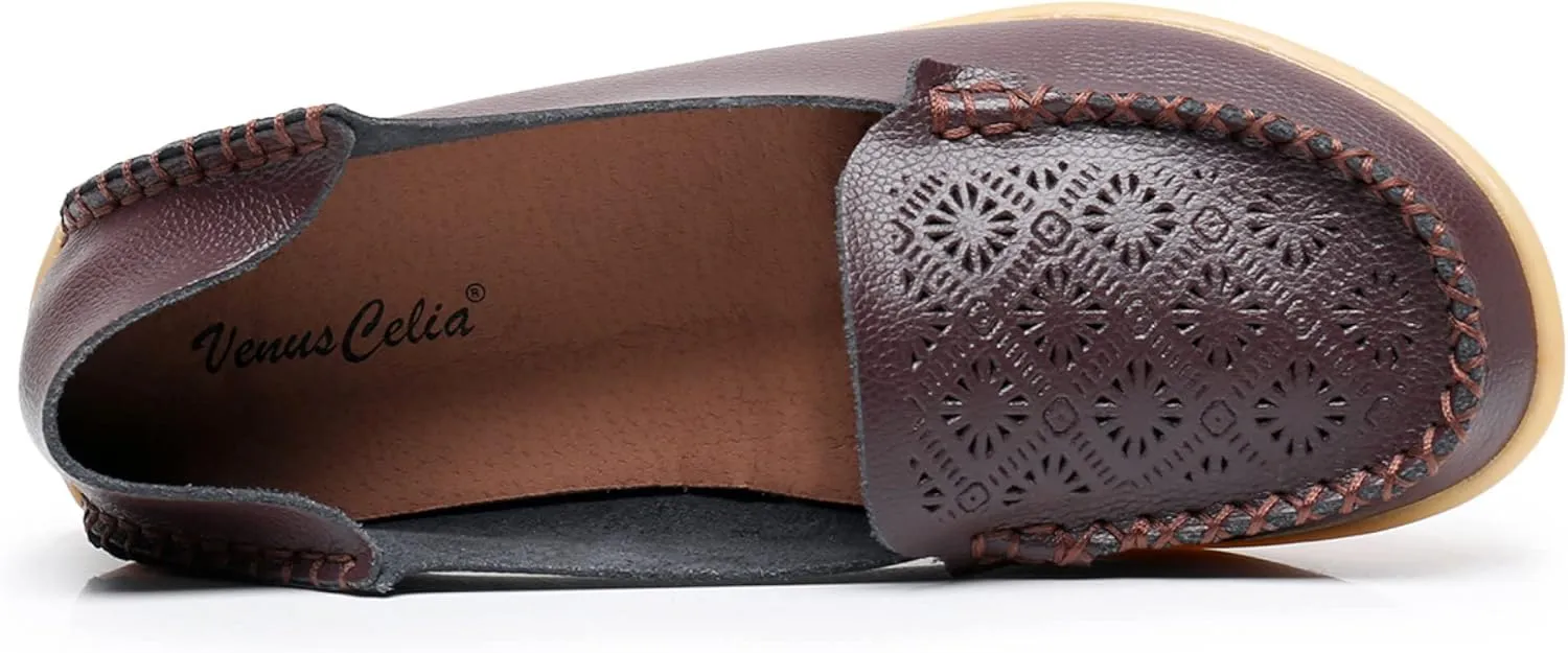 VenusCelia Women's Adequate Comfort Walking Flat Loafer