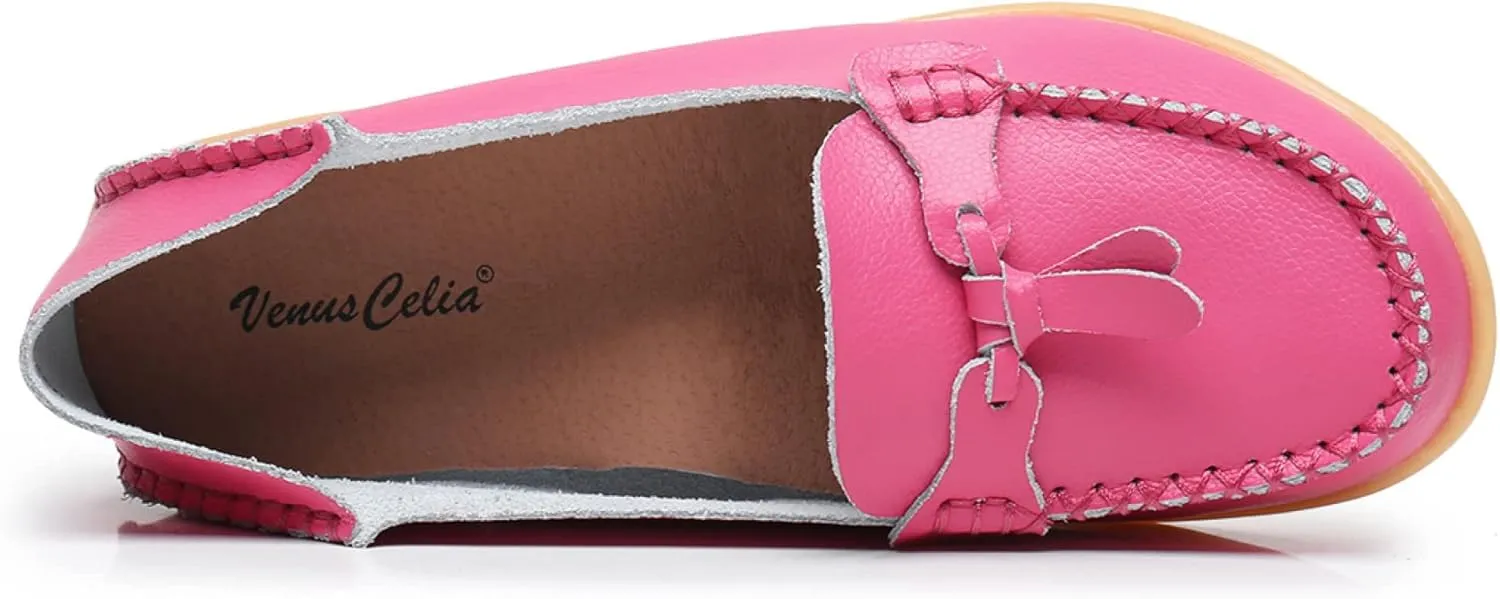 VenusCelia Women's Decoration Comfort Walking Flat Loafer