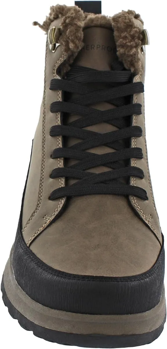 Weatherproof Mens Log Jam Snow Boots, Brown, 8 M