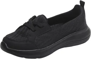 Women Casual Walking Shoes Orthopedic Arch Support Breathable Slip on Non-Slip Comfort Loafers Mesh Low Top Casual Soft Sole Sneakers Flats Wide Width Boat Shoes Support Work Loafer