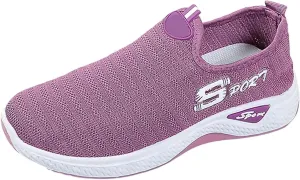 Women Slip On Trainers Ladies Walking Breathable Casual Work Sneakers Running Orthopedic Shoes Womens Wide Fit Trainer