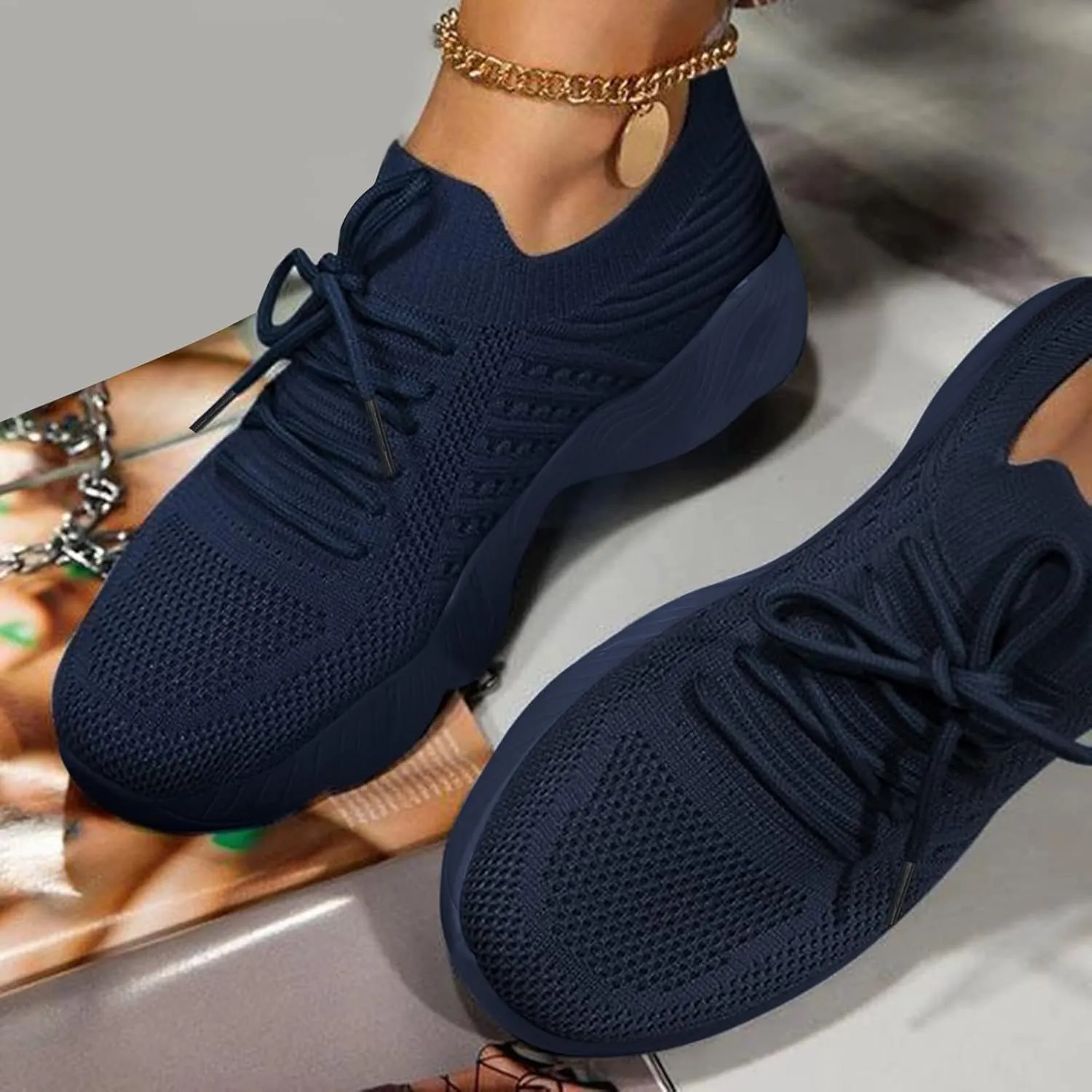 Women Sneakers Fashion Casual Canvas Fashion Casual Shoes Platform Tennis Shoes Women Dressy Loafers for Women 2024 Platform Sneakers Women