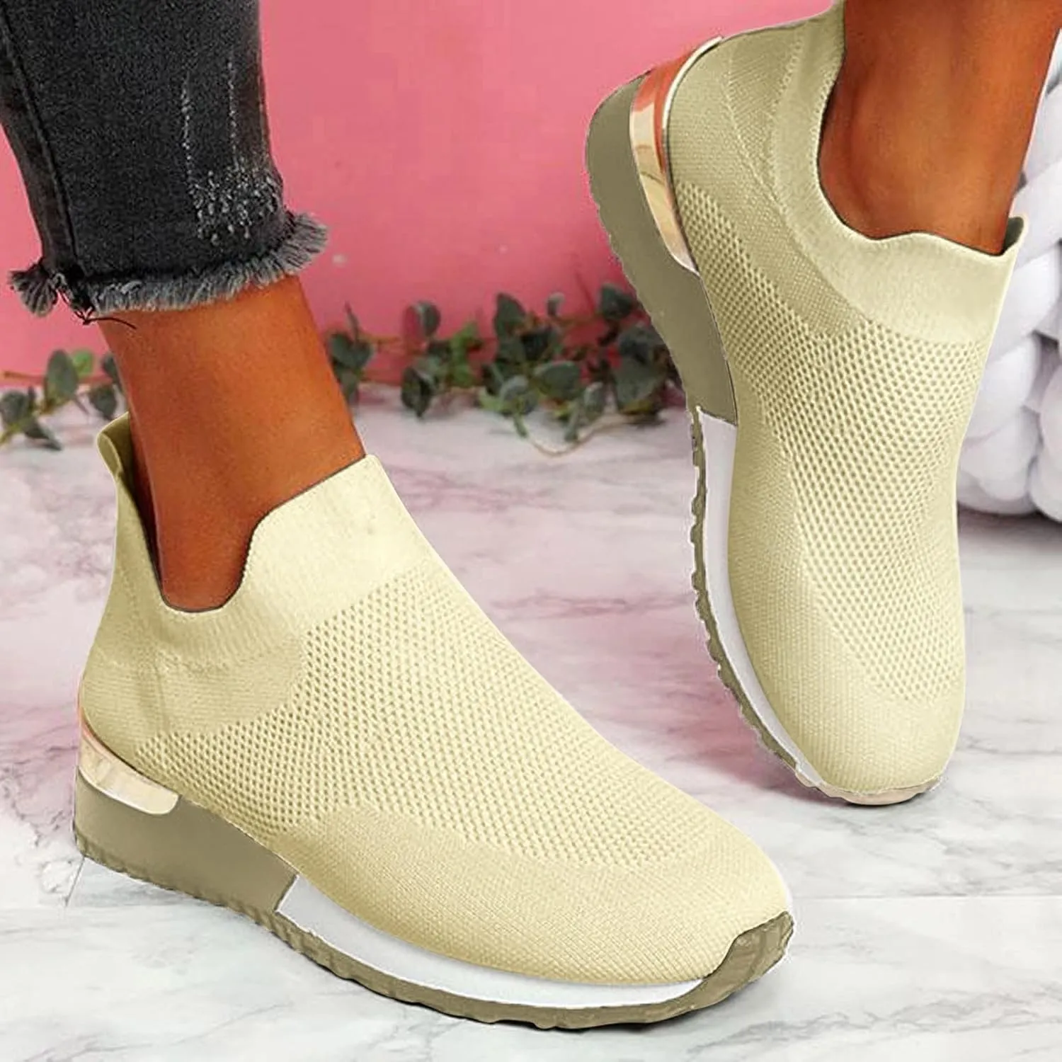Women Sneakers Fashion Casual Canvas Fashion Casual Shoes Platform Tennis Shoes Women Dressy Loafers for Women 2024 Platform Sneakers Women