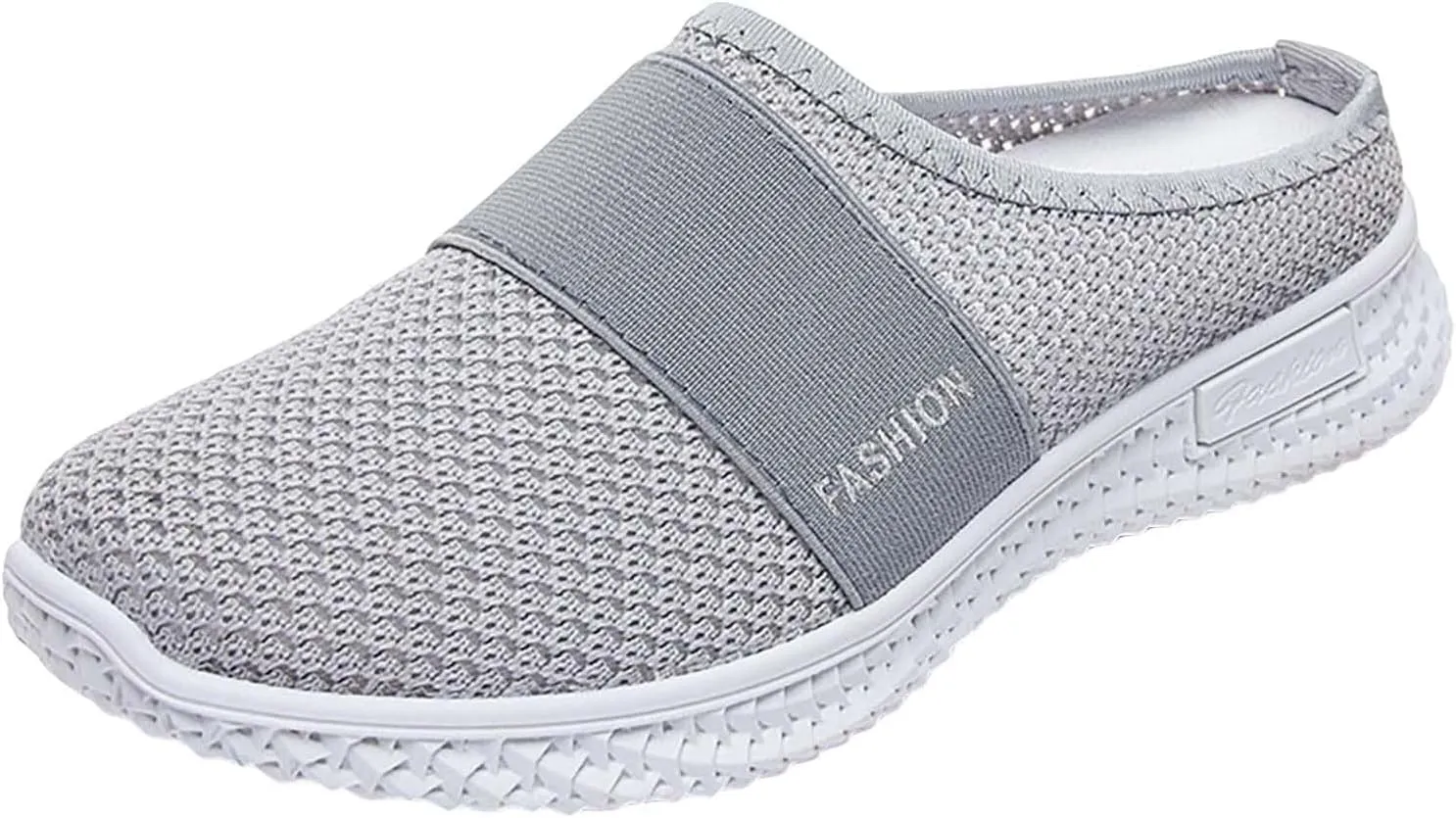 Women's Backless Slip on Mesh Sneakers Shoes Running Shoes for Women Slip On Casual Black Shoes Brown Sneakers Brown Tennis Shoe Trainers Shoe