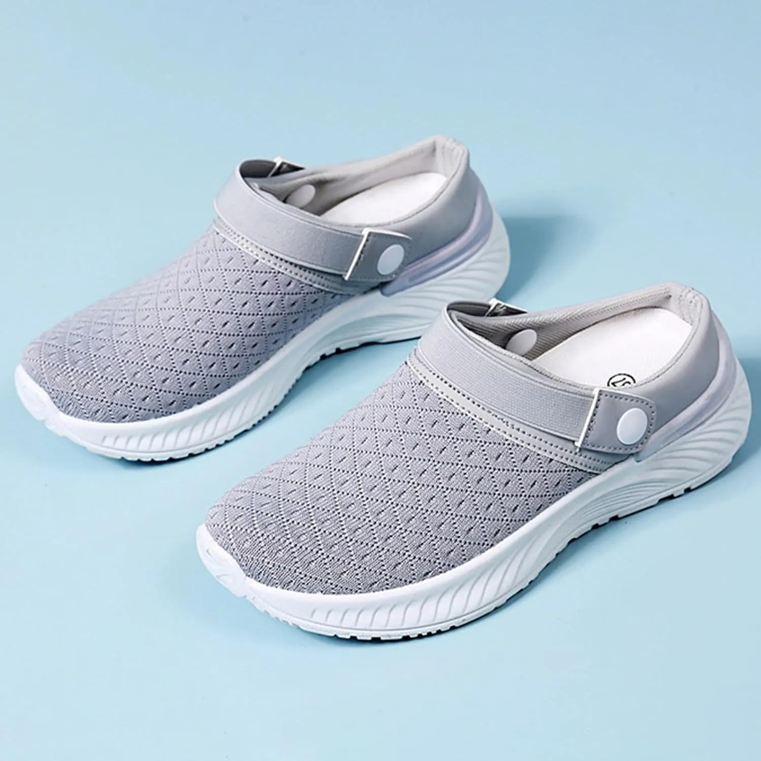 Women's Backless Slip on Mesh Sneakers Shoes Running Shoes for Women Slip On Casual Black Shoes Brown Sneakers Brown Tennis Shoe Trainers Shoe
