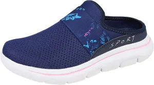 Womens Backless Sneakers Mesh Slip-on Mule Shoes Mens Running Shoes Sports White Casual Shoes Waterproof Sneakers Black Tennis Shoe Loafers Casual Slip On