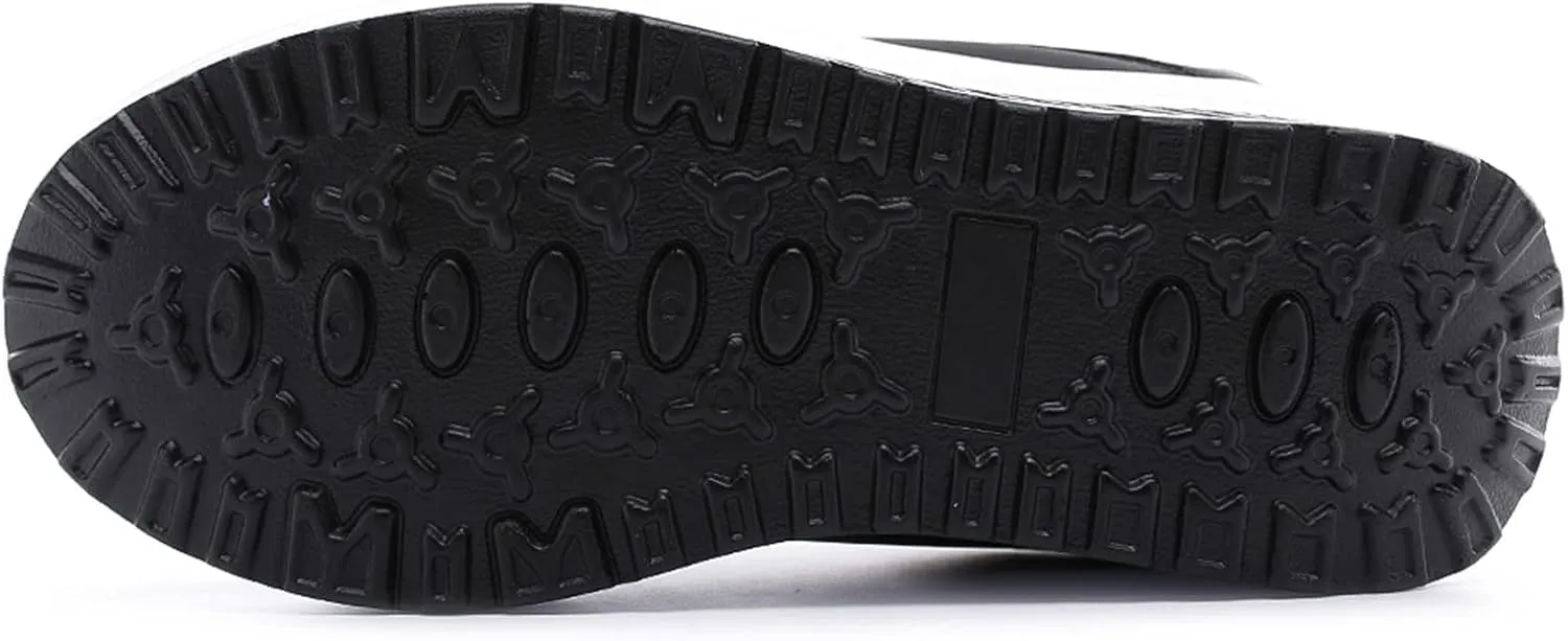 Womens Black Slip On Sneakers Size 8.5 Zapatos para Mujer Antideslizante De Trabajo Womens Shoes Casual Fall Wide Width Black Fashion Womens High Platform Sneakers Zapato Antiderrapante para Mujer