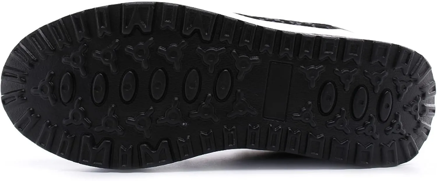 Womens Black Slip On Sneakers Size 8.5 Zapatos para Mujer Antideslizante De Trabajo Womens Shoes Casual Fall Wide Width Black Fashion Womens High Platform Sneakers Zapato Antiderrapante para Mujer