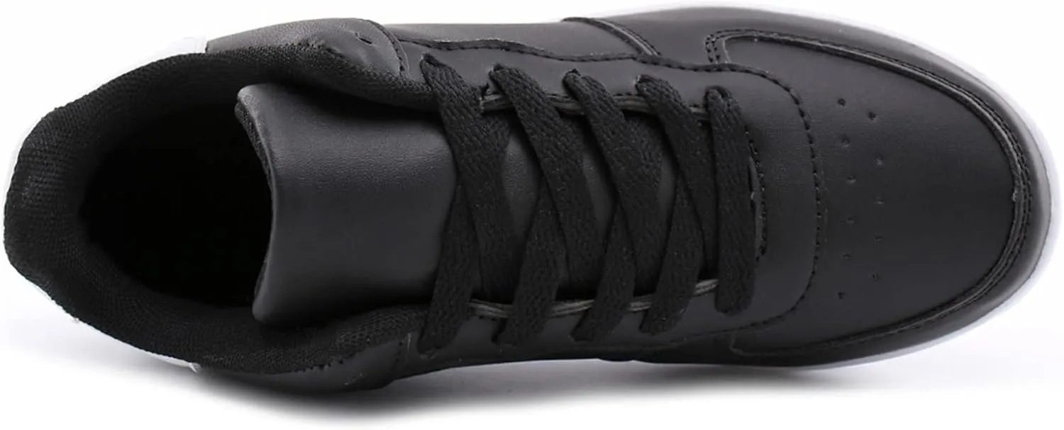 Womens Black Slip On Sneakers Size 8.5 Zapatos para Mujer Antideslizante De Trabajo Womens Shoes Casual Fall Wide Width Black Fashion Womens High Platform Sneakers Zapato Antiderrapante para Mujer
